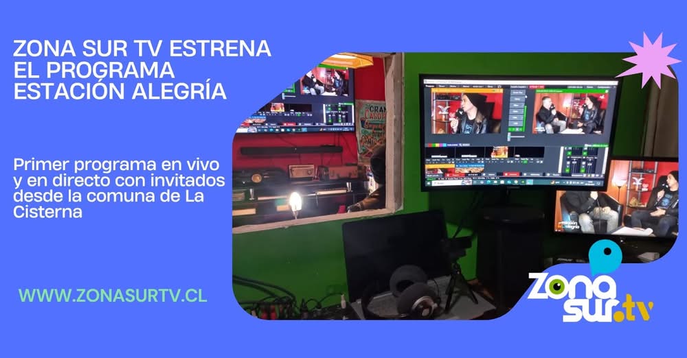 Zona Sur TV estrena su primer programa en vivo: Estación Alegría