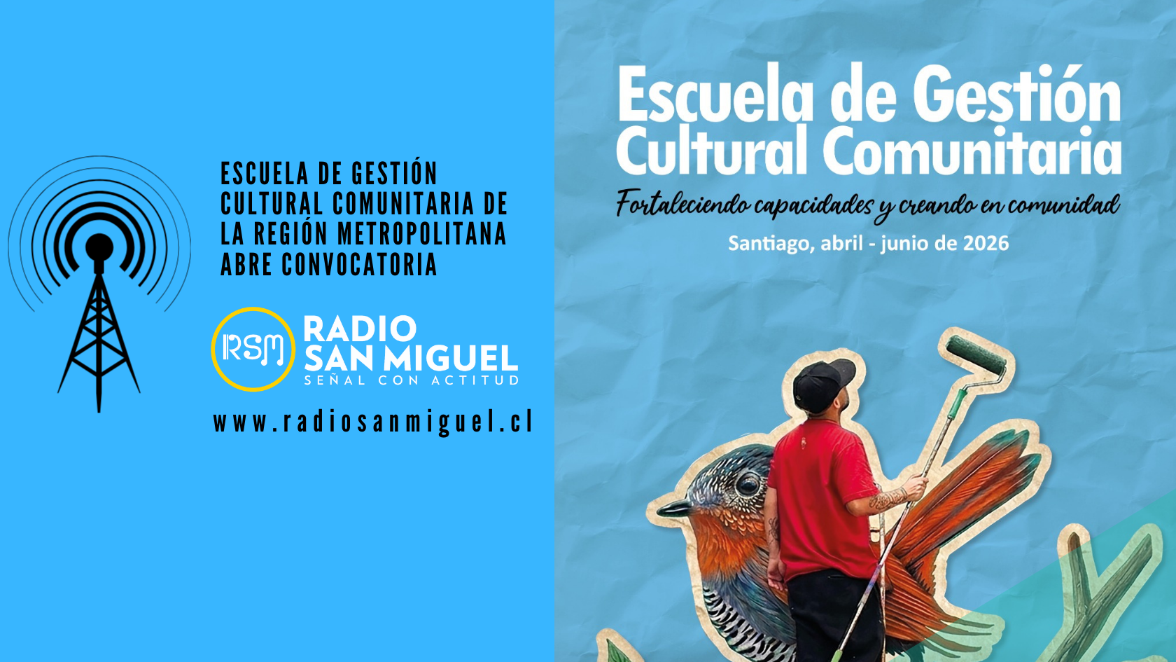 Escuela de gestión cultural comunitaria de la Región Metropolitana abre convocatoria