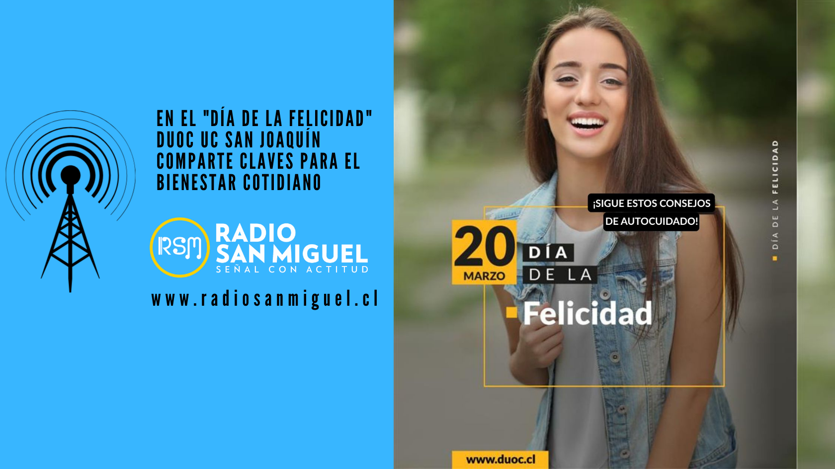 En el “Día de la Felicidad” Duoc UC San Joaquín comparte claves para el bienestar cotidiano