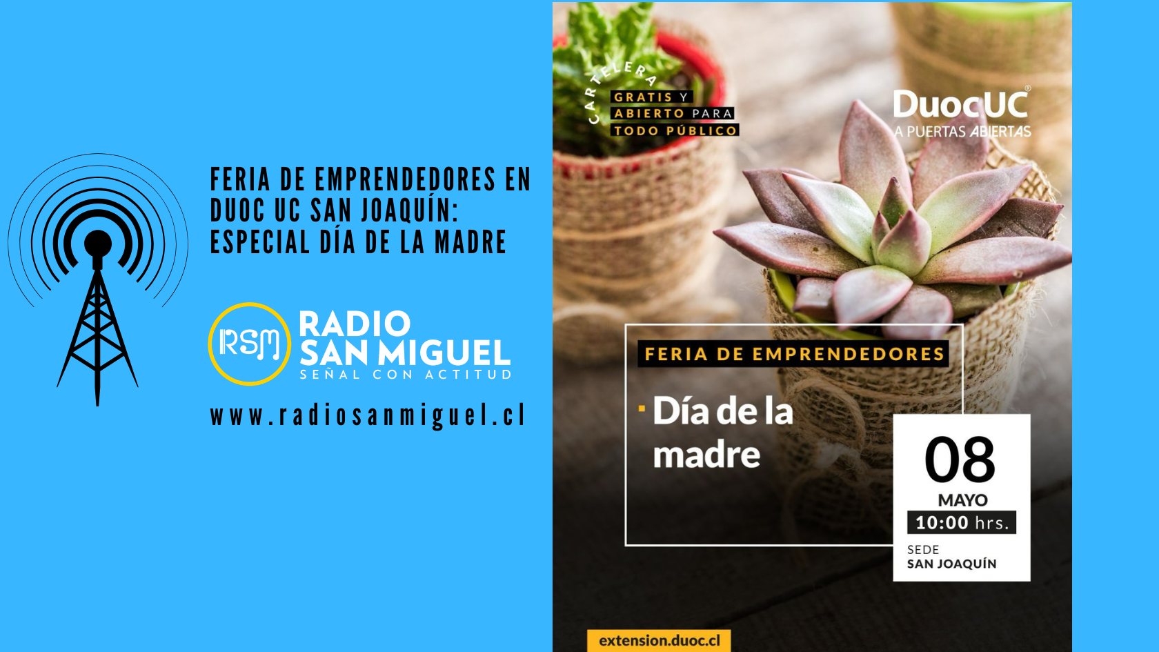 Feria de Emprendedores en Duoc UC San Joaquín: especial Día de la Madre