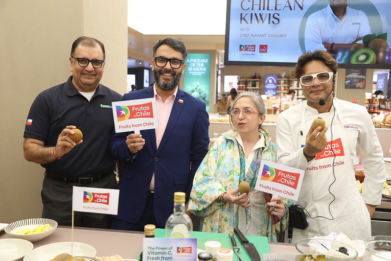 El kiwi chileno promueve su versatilidad y atributos nutricionales en evento gastronómico realizado en India