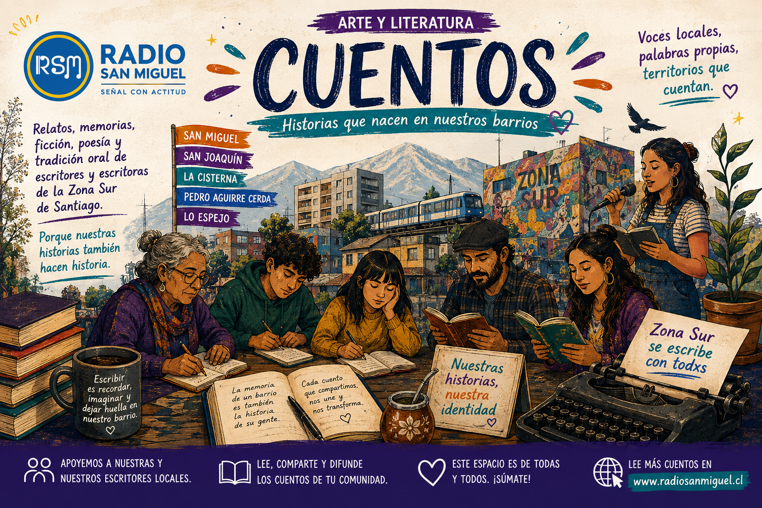 Radio San Miguel invita a escribir y compartir: la literatura de nuestros barrios también merece ser escuchada