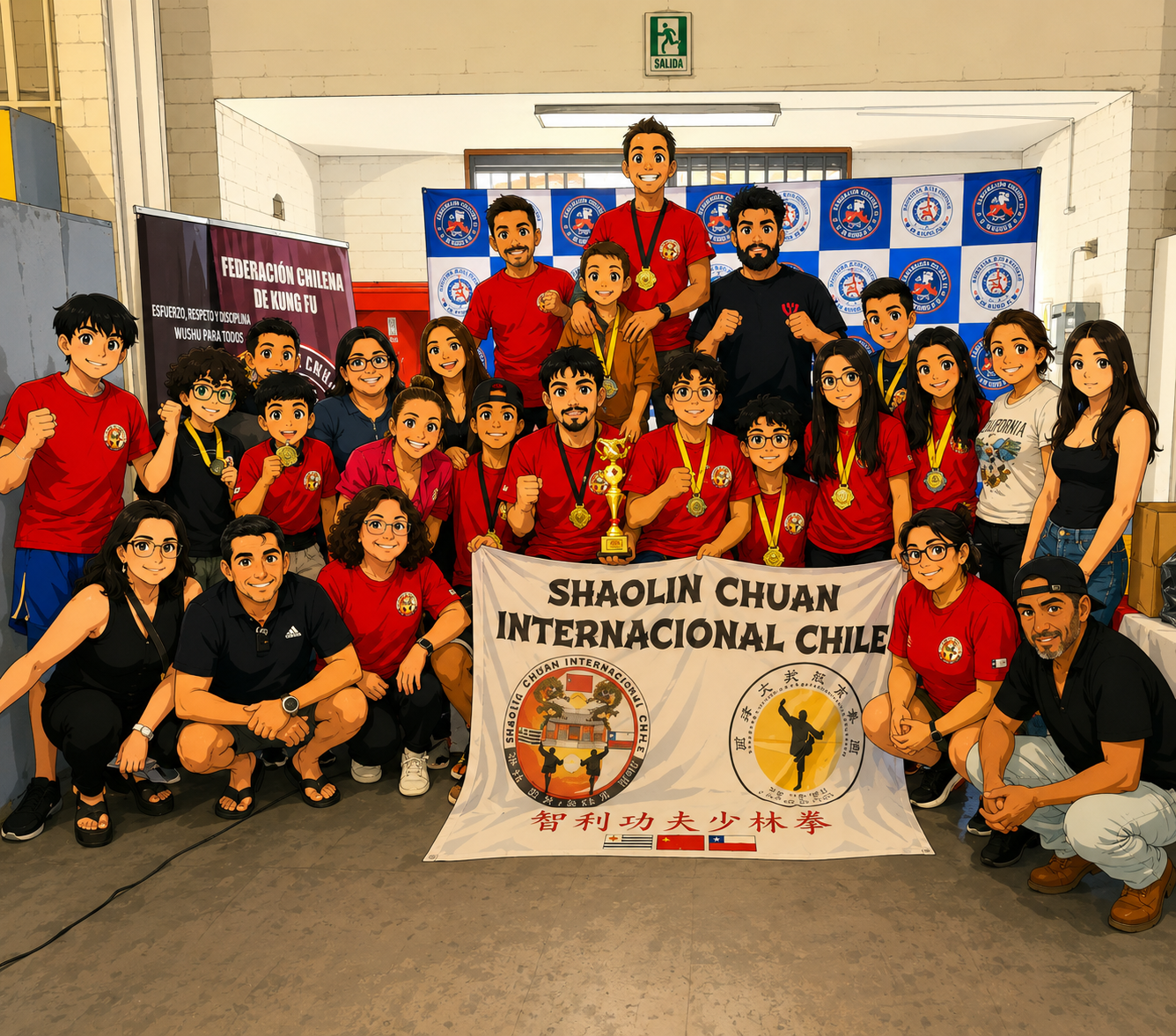 Kung Fu con propósito: Seminario abierto de Shaolin busca fortalecer la tradición marcial y apoyar a la delegación chilena, vecinos de San Miguel, rumbo al Panamericano