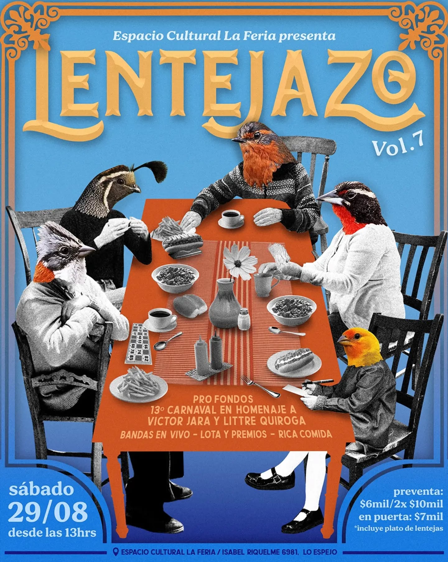 Séptimo Lentejazo: una fiesta popular pro fondos para Carnaval que mantiene viva la memoria de Víctor Jara y Littré Quiroga