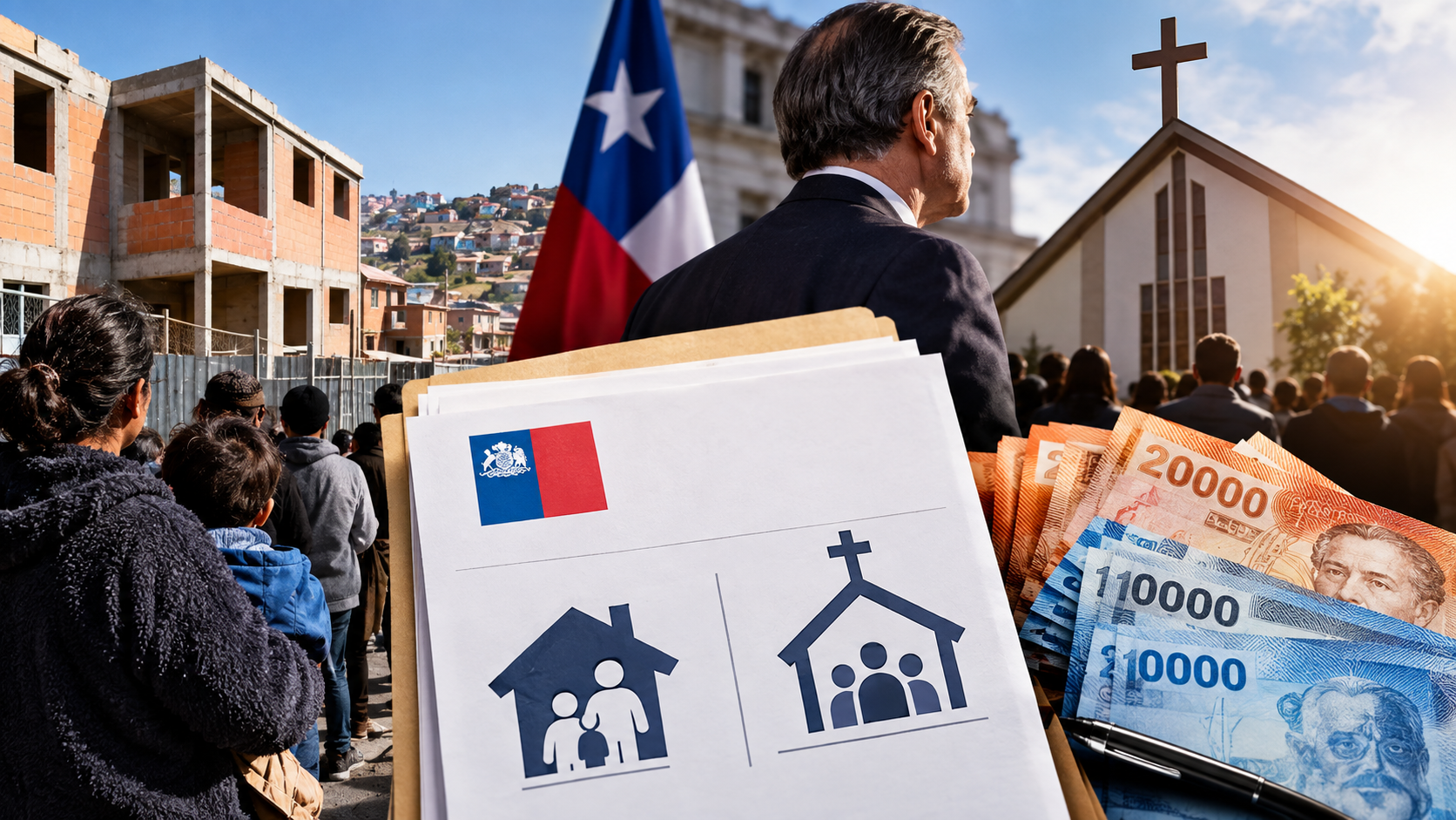 ¿Viviendas o centros de culto? Polémica por millonarios subsidios del Minvu en plena crisis habitacional en beneficio de entidades religiosas